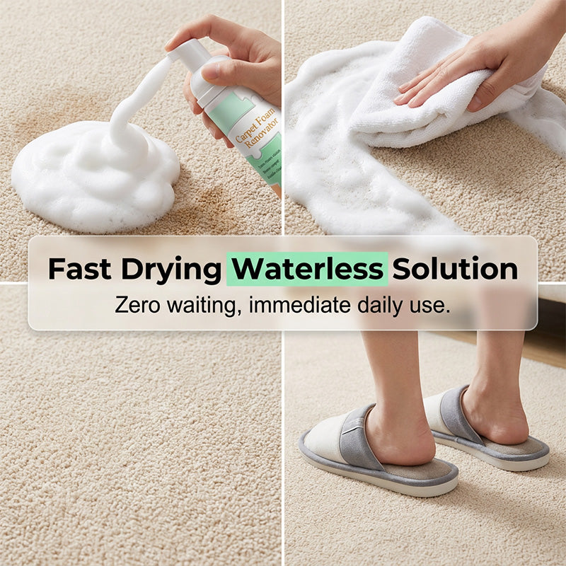 đ„Limited Time Promotion 47% OFFđ„Waterless Carpet Foam Stain Remover with Towel