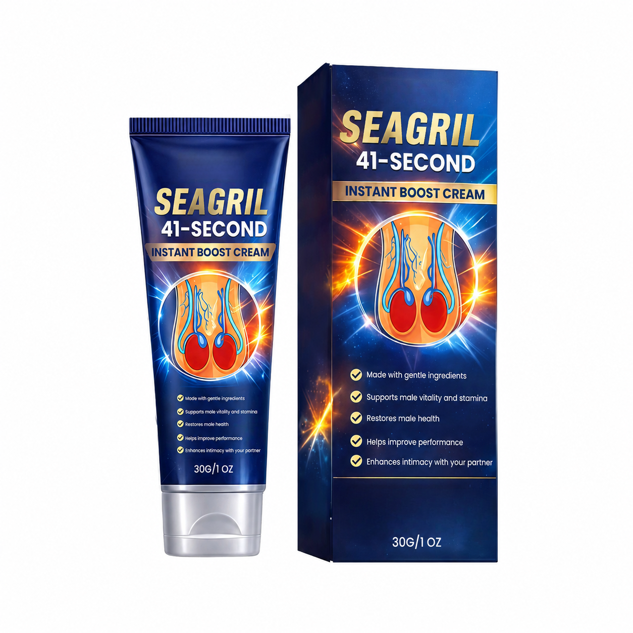 💪SEAGRIL® Instant Boost Cream: Rock-Hard in 41 Seconds⚡—Without Pills, Planning, or Apologies