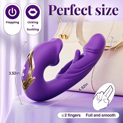 💋 Sale 70% OFF 💋 2026 Upgraded YAGOO™ 4-in-1 Flapping & Licking Vibrator