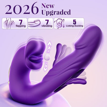 💋 Sale 70% OFF 💋 2026 Upgraded YAGOO™ 4-in-1 Flapping & Licking Vibrator