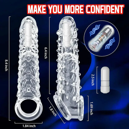 Yagoo™ Vibrating Crystal Sleeve Fit All Men (Imported Quality🇺🇸)