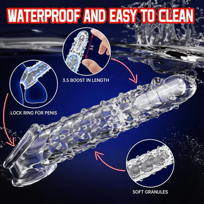 Yagoo™ Vibrating Crystal Sleeve Fit All Men (Imported Quality🇺🇸)
