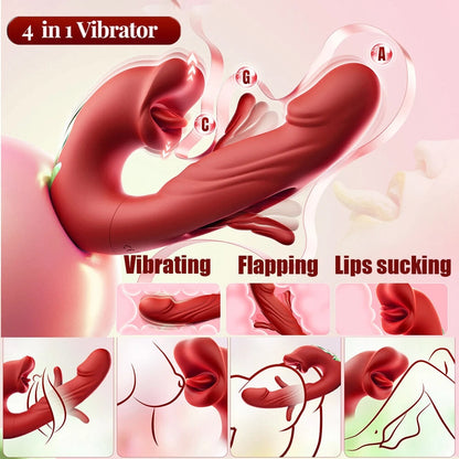 💋 Sale 70% OFF 💋 2026 Upgraded YAGOO™ 4-in-1 Flapping & Licking Vibrator