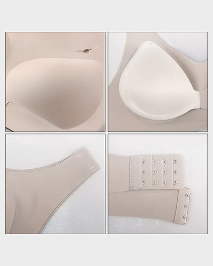 Wire-Free Posture-Correcting Bra – Crossed Straps & Front Closure
