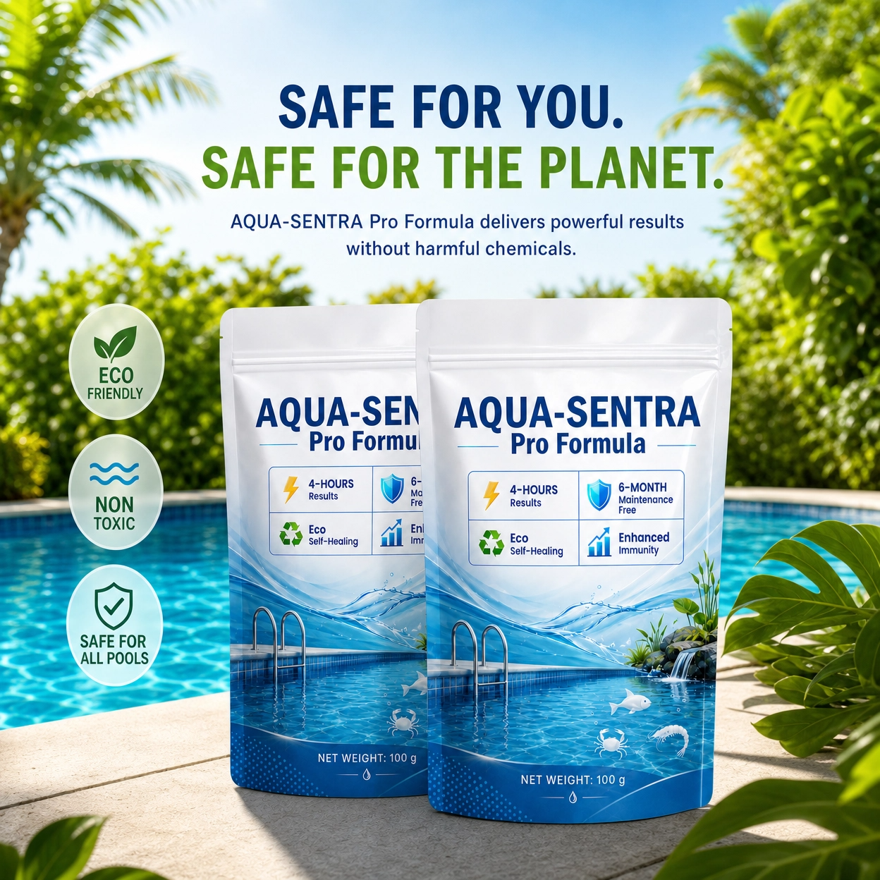 SEAGRIL Aqua-Sentra Pro Formula- End AlgaeNightmares, Restore YourPond's Beauty Fast!