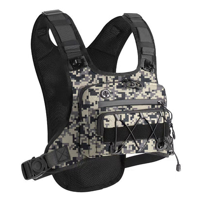 🔥 50% OFF Flash Sale 🔥 Men's Cycling Hydration Vest – Breathable Mesh, Front & Back Storage, 3L Capacity 🏃