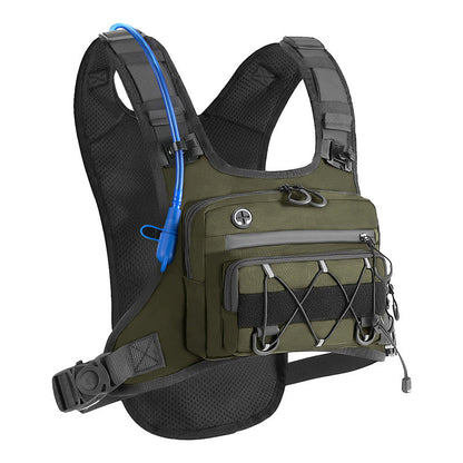 🔥 50% OFF Flash Sale 🔥 Men's Cycling Hydration Vest – Breathable Mesh, Front & Back Storage, 3L Capacity 🏃