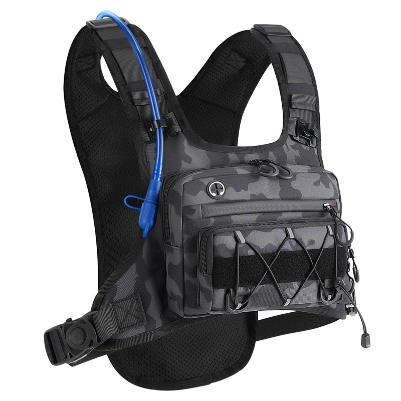 🔥 50% OFF Flash Sale 🔥 Men's Cycling Hydration Vest – Breathable Mesh, Front & Back Storage, 3L Capacity 🏃