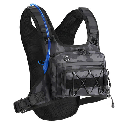 🔥 50% OFF Flash Sale 🔥 Men's Cycling Hydration Vest – Breathable Mesh, Front & Back Storage, 3L Capacity 🏃