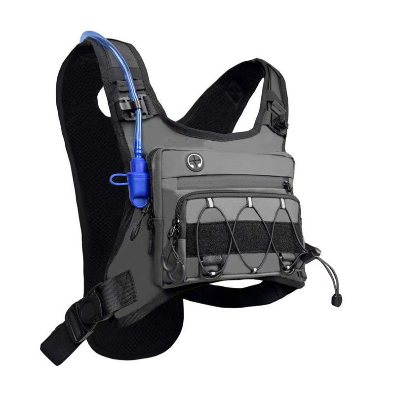 🔥 50% OFF Flash Sale 🔥 Men's Cycling Hydration Vest – Breathable Mesh, Front & Back Storage, 3L Capacity 🏃