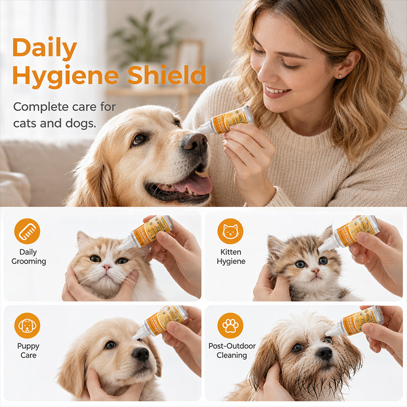 Tiworld™ Pet Eye Care Drops – Gentle Tear Stain Cleaning & Eye Area Care