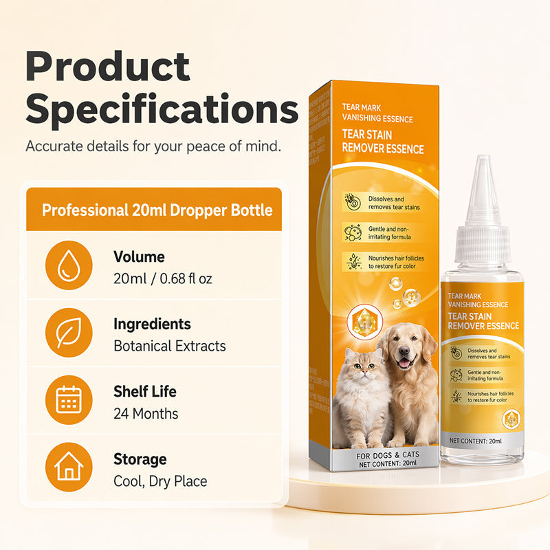 Tiworld™ Pet Eye Care Drops – Gentle Tear Stain Cleaning & Eye Area Care