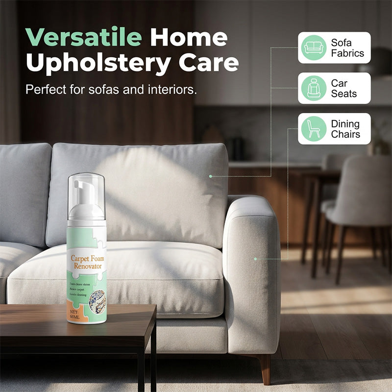 🔥Limited Time Promotion 47% OFF🔥Waterless Carpet Foam Stain Remover with Towel